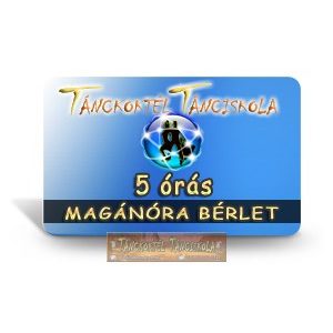 5 órás MAGÁN TÁNCÓRA BÉRLET